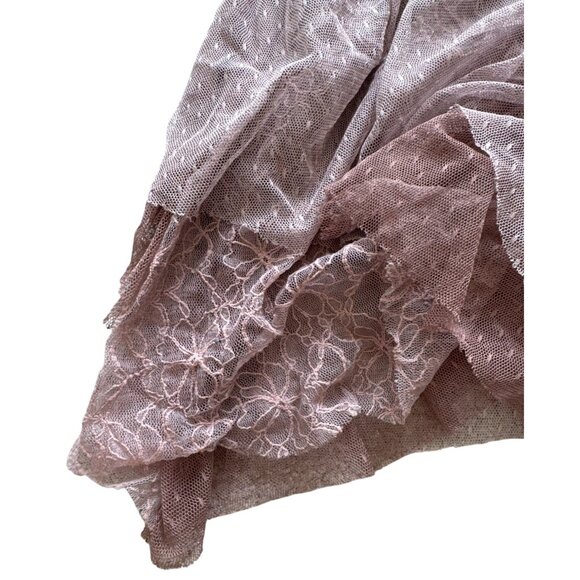 Free People Sheer Layered Tulle Midi Skirt W/ Black Elastic Waistband S - Picture 2 of 10